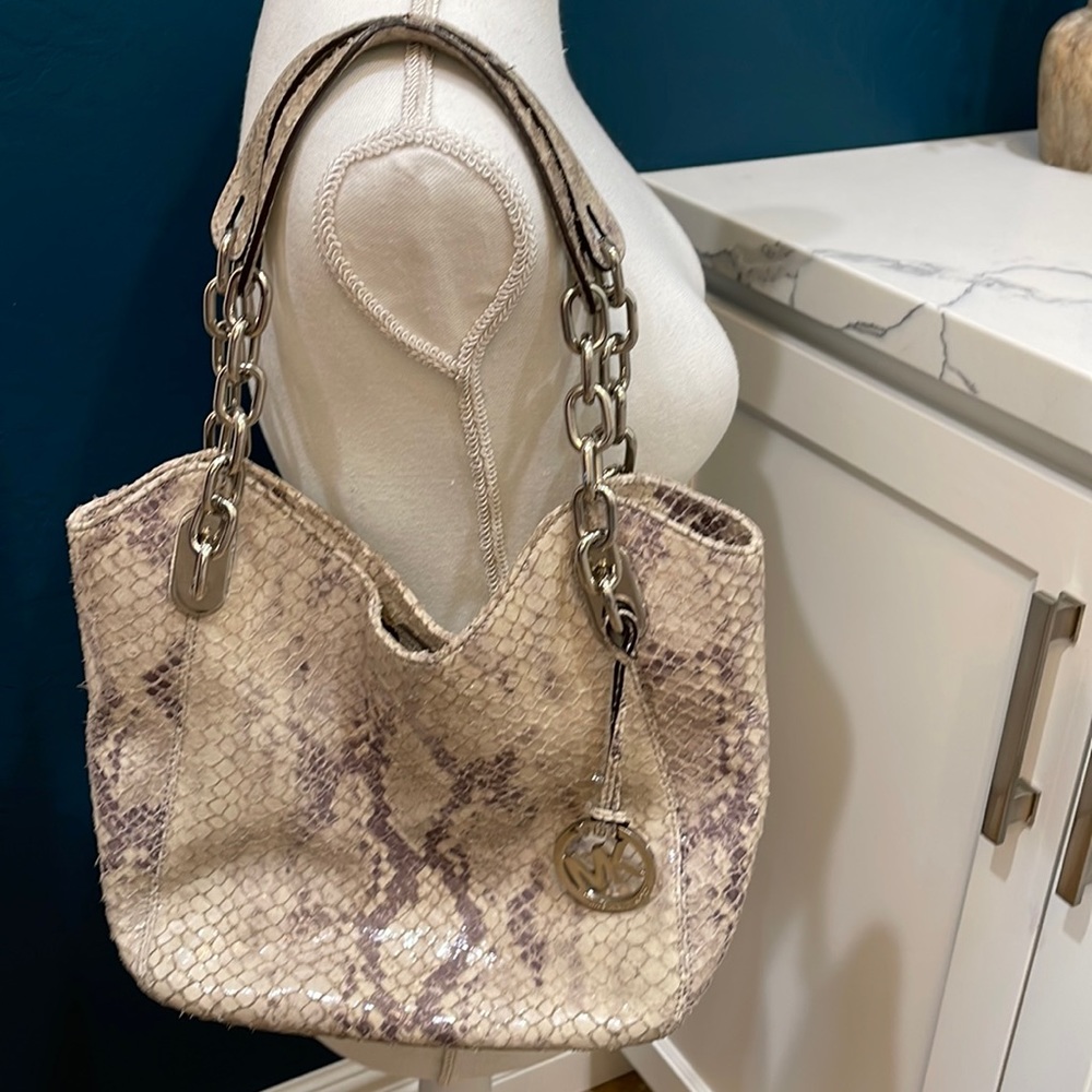 Michael Kohrs faux animal print purse